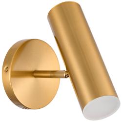 Constance 7 3/4" High Aged Brass LED Wall Sconce