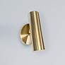 1_Constance 7 3/4" High Aged Brass LED Wall Sconce