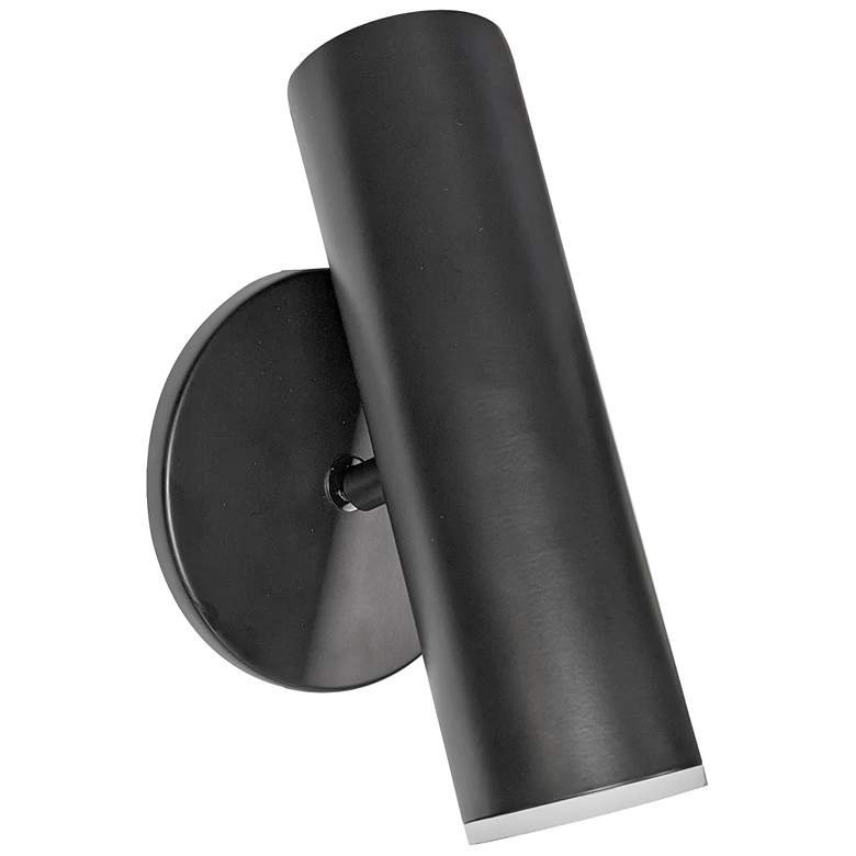 Image 1 Constance 7 3/4 inch High Matte Black LED Wall Sconce
