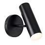 3_Constance 7 3/4" High Matte Black LED Wall Sconce more views