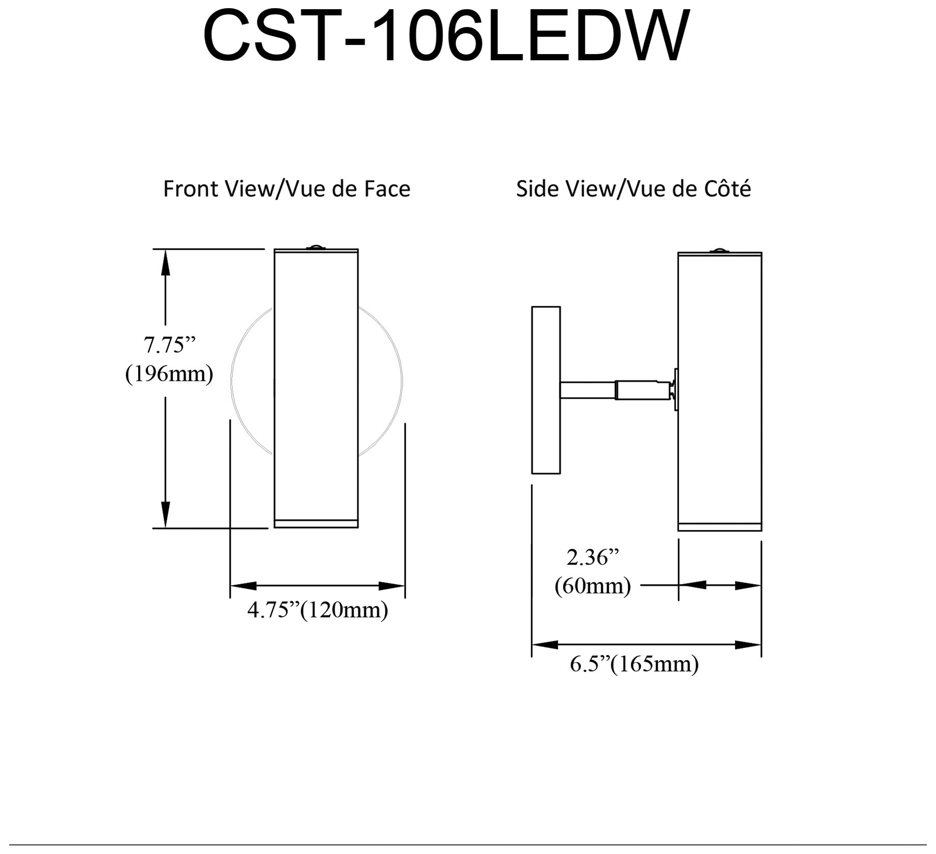 Image 7 Constance 7 3/4" High Matte Black LED Wall Sconce more views