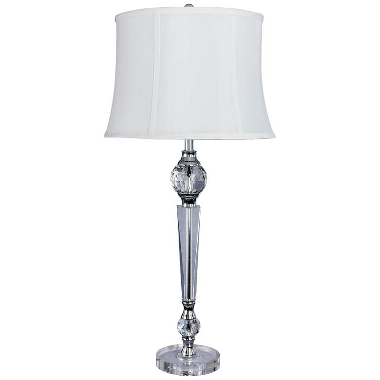 Image 1 Constance Crystal and Chrome Table Lamp