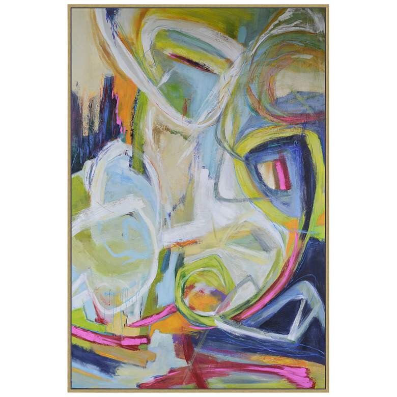 Image 1 Constant Knot 43 1/2"H Rectangular Framed Canvas Wall Art