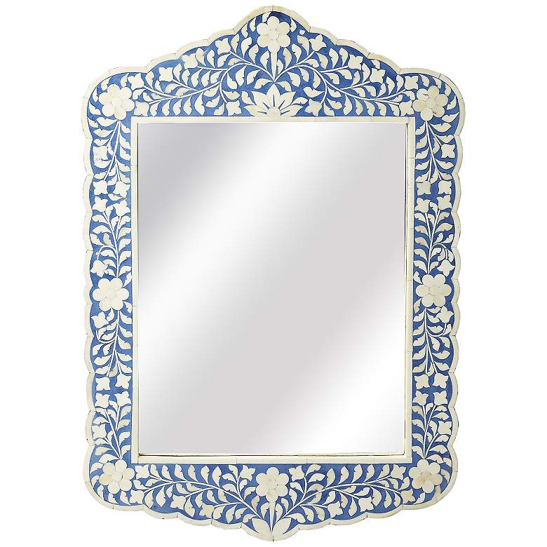 Image 3 Constantino Blue Bone Inlay 20" x 28" Wall Mirror