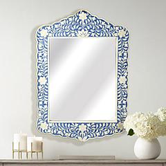 Constantino Blue Bone Inlay 20 x 28 Wall Mirror | www.lampsplus.com
