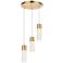 Constellation 11 3/4" Wide Gold 3-Light LED Mini Cluster Pendant
