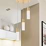 2_Constellation 11 3/4" Wide Gold 3-Light LED Mini Cluster Pendant