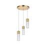 5_Constellation 11 3/4" Wide Gold 3-Light LED Mini Cluster Pendant more views
