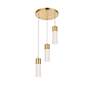 6_Constellation 11 3/4" Wide Gold 3-Light LED Mini Cluster Pendant more views