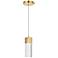 Constellation 2 1/2" Wide Gold and Crystal LED Mini Pendant