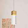 2_Constellation 2 1/2" Wide Gold and Crystal LED Mini Pendant