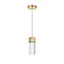5_Constellation 2 1/2" Wide Gold and Crystal LED Mini Pendant more views