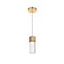 7_Constellation 2 1/2" Wide Gold and Crystal LED Mini Pendant more views