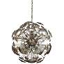 Constellation 30"W Champagne Leaf 12-Light Sputnik Pendant