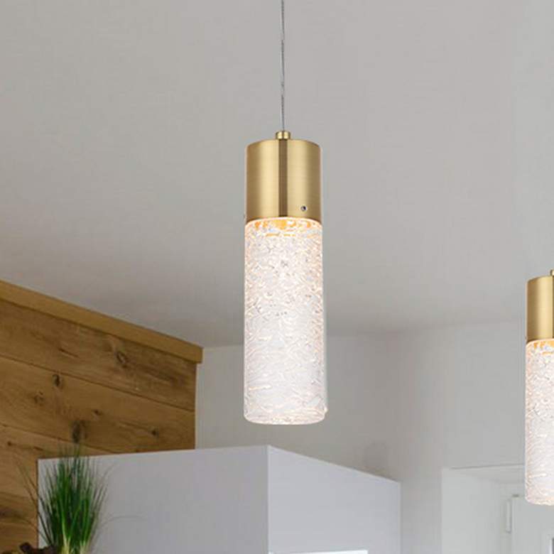 Image 1 Constellation 4 3/4" Wide Gold LED Mini Pendant