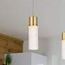 1_Constellation 4 3/4" Wide Gold LED Mini Pendant