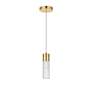 6_Constellation 4 3/4" Wide Gold LED Mini Pendant more views