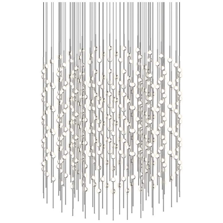 Image 1 Constellation 48" Centaurus Cylinder LED Pendant - Nickel - White Lens