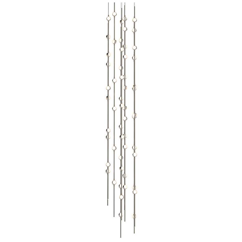 Image 1 Constellation - Andromeda 12" LED Tall Pendant - Nickel - White Acryli