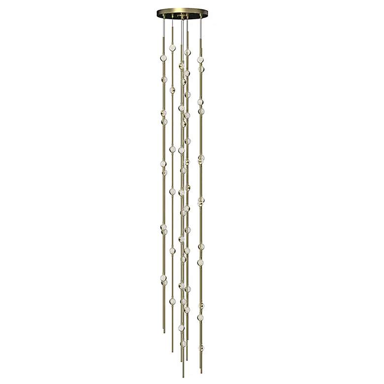 Image 1 Constellation Andromeda 12"W Tall Brass 2700K Clear Lens Round LED Pen