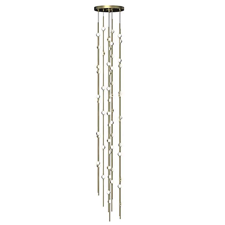 Image 1 Constellation Andromeda 12"W Tall Brass 3000K White Lens Round LED Pen