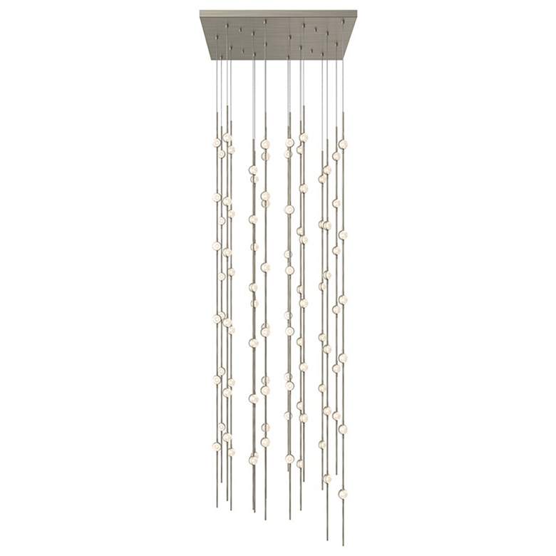 Image 1 Constellation - Andromeda 24" Square LED Pendant - Nickel - Clear Acry