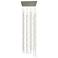 Constellation - Andromeda 24" Square LED Pendant - Nickel - Clear Acry