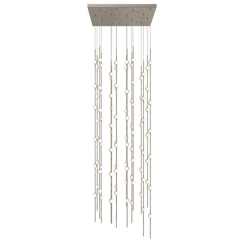 Image 1 Constellation - Andromeda 24 inch Square LED Pendant - Nickel - White Acry