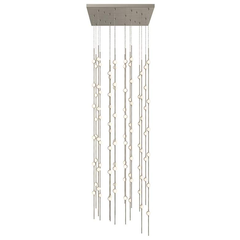 Image 1 Constellation - Andromeda 24" Square LED Pendant - Nickel - White Acry