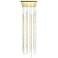 Constellation Andromeda 24" Square LED Pendant - Satin Brass - Clear L