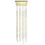 Constellation Andromeda 24"W Brass 2700K White Lens Square LED Pendant