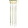 Constellation Andromeda 24"W Brass 3000K White Lens Square LED Pendant