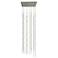 Constellation Andromeda 24"W Nickel 2700K Clear Lens Square LED Pendan
