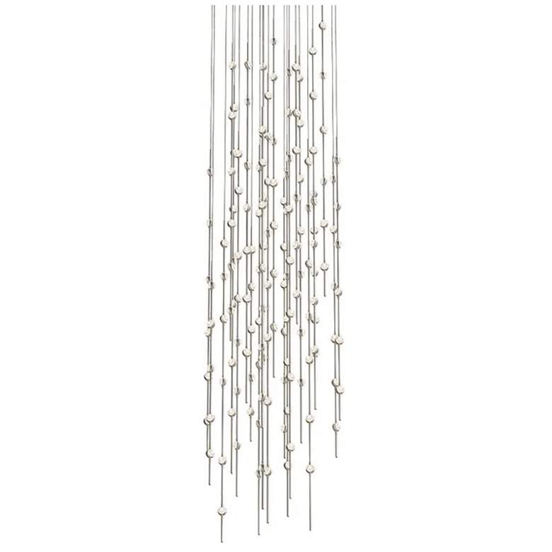 Image 1 Constellation Andromeda 25" Round LED Pendant - Satin Nickel - Clear L