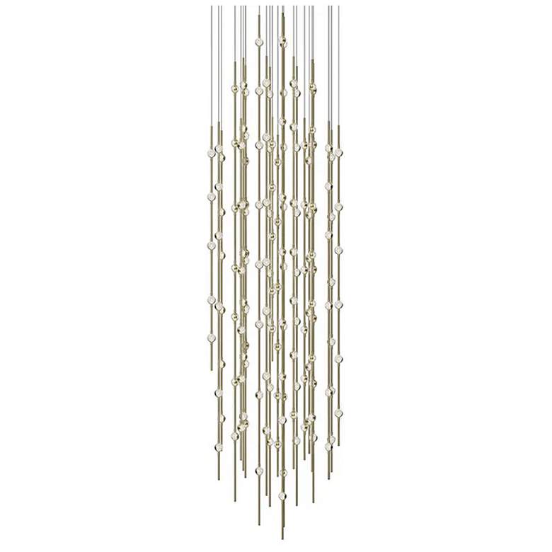 Image 1 Constellation Andromeda 25"W Brass 2700K Clear Lens Round LED Pendant