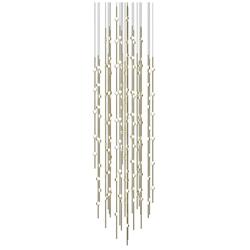 Constellation Andromeda 25"W Brass 3000K White Lens Round LED Pendant