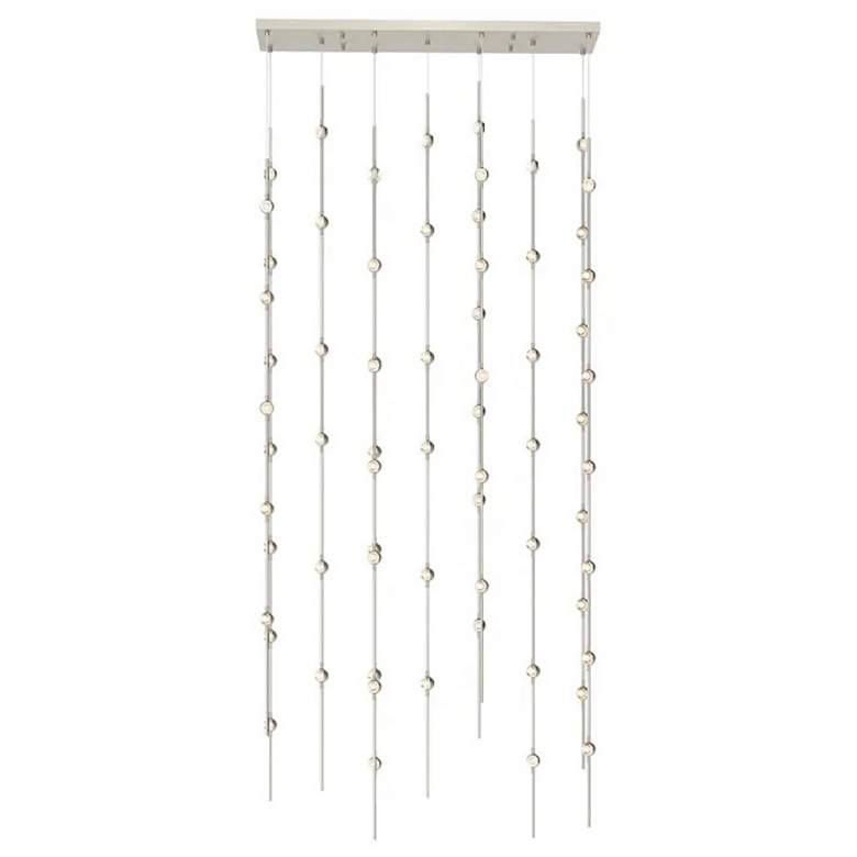 Image 1 Constellation Andromeda 36" Rectangle LED Pendant - Nickel - Clear Len