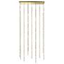 Constellation Andromeda 36"W Brass 2700K White Lens Rectangle LED Pend