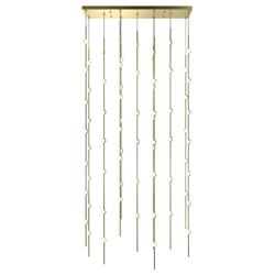 Constellation Andromeda 36"W Brass 3000K White Lens Rectangle LED Pend
