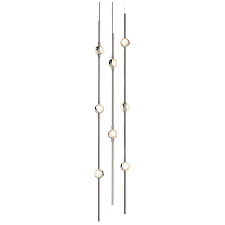Image 1 Constellation - Andromeda 6" LED Short Pendant - Nickel - Clear Acryli