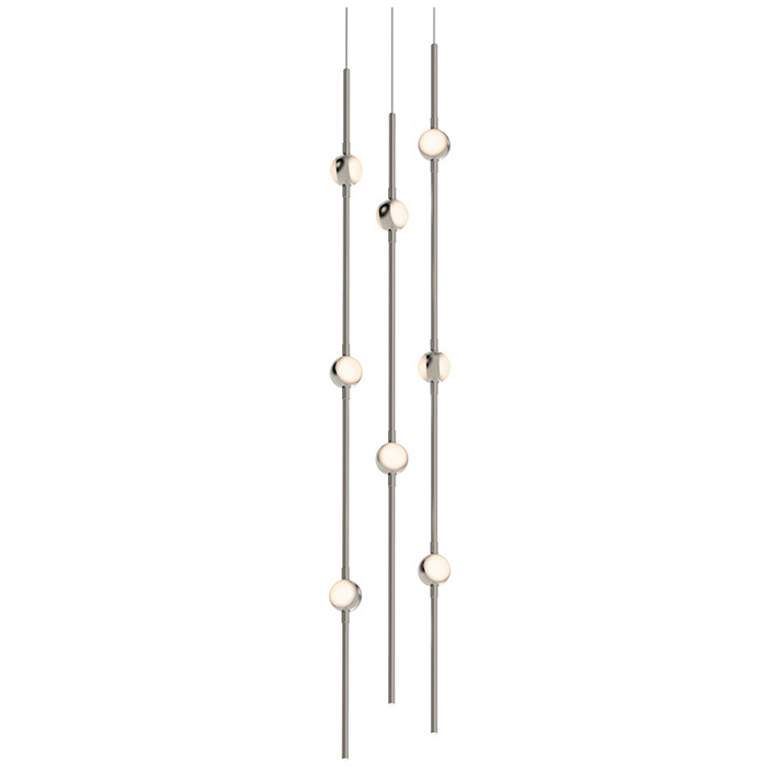 Image 1 Constellation - Andromeda 6" LED Short Pendant - Nickel - White Acryli