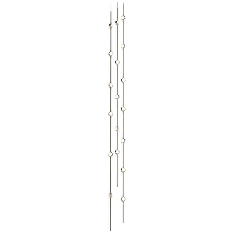 Image 1 Constellation - Andromeda 6" LED Tall Pendant - Nickel - White Acrylic