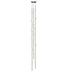 Constellation Andromeda 6"W Tall Brass 3000K White Lens Round LED Pend