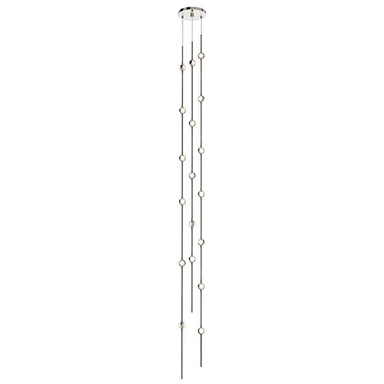 Image 1 Constellation Andromeda 6"W Tall Nickel 2700K Clear Lens Round LED Pen