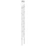 Constellation Andromeda 6"W Tall Nickel 2700K Clear Lens Round LED Pen