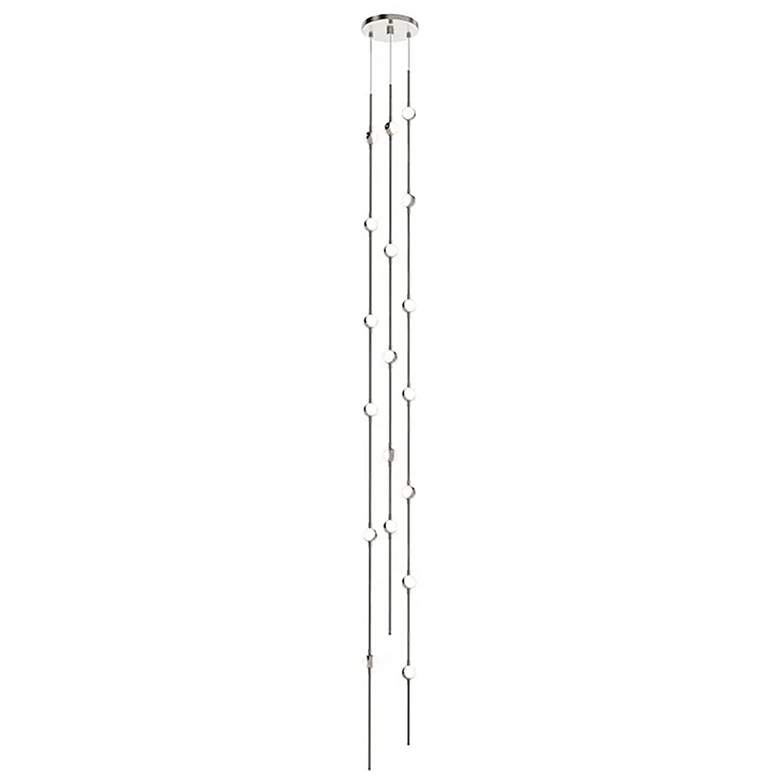 Image 1 Constellation Andromeda 6"W Tall Nickel 2700K White Lens Round LED Pen