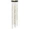 Constellation Andromeda Short 12" LED Pendant - Brass - White Lens
