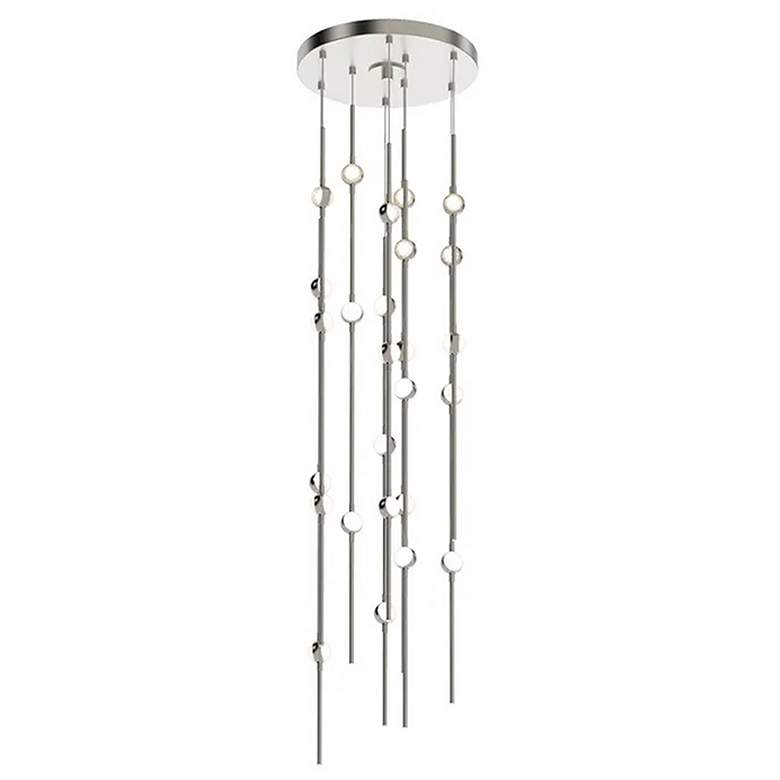 Image 1 Constellation Andromeda Short 12 inch LED Pendant - Satin Nickel - White L