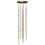 Constellation Andromeda Short 12" Round LED Pendant - Brass - Clear Le