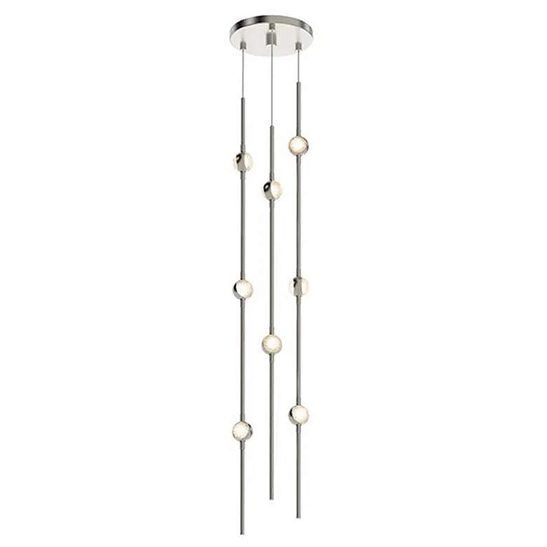 Image 1 Constellation Andromeda Short 6" LED Pendant - Satin Nickel - White Le